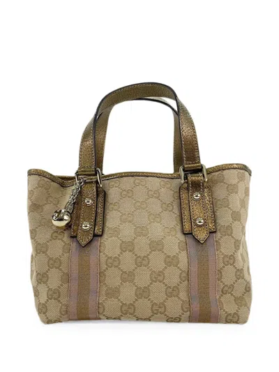 Pre-owned Gucci 2000s Sherry Line Handbag In Neutrals