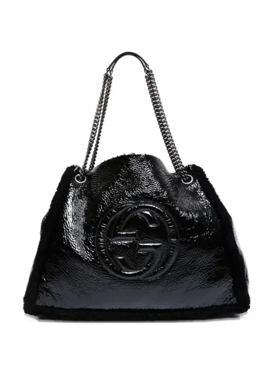 Pre-owned Gucci 2000s Soho Shoulder Bag In Black