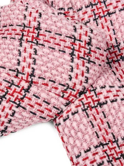 Pre-owned Gucci 2000s X Alessandro Michele Long-sleeve Tweed Jacket In Pink