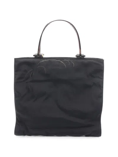 Pre-owned Gucci 2000s Zip-fastening Tote Bag In Black
