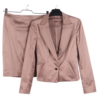 Pre-owned Gucci 2002  Tom Ford Skirt Suit Set In Brown