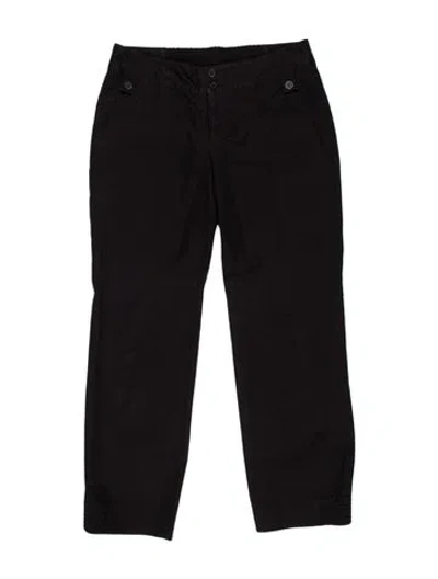 Pre-owned Gucci 2002 Straight Leg Pants In Black