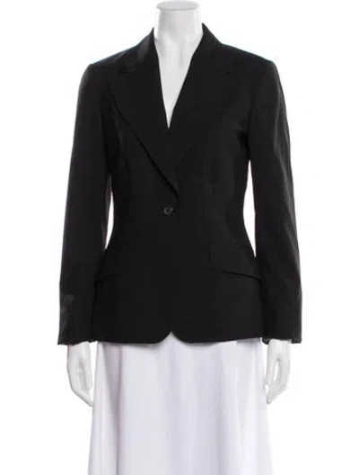 Pre-owned Gucci 2002 Wool Blazer W/ Tags In Black