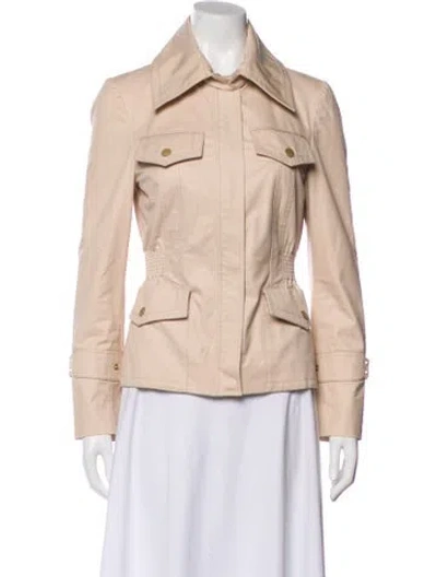 Pre-owned Gucci 2003 Biker Jacket In Neutral