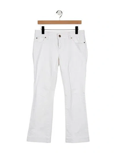 Pre-owned Gucci 2008 Flared Jeans In White