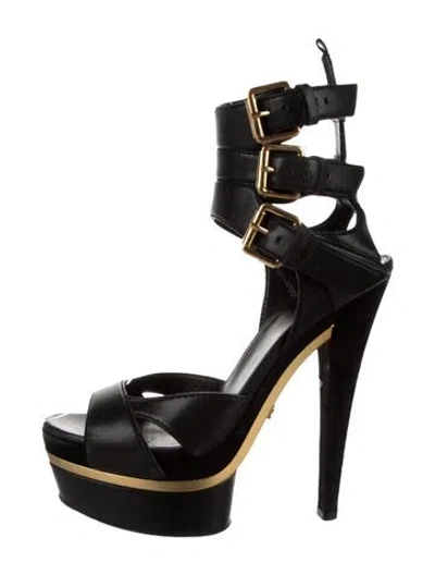 Pre-owned Gucci 2009 Iman Platform Heels Pumps In Black