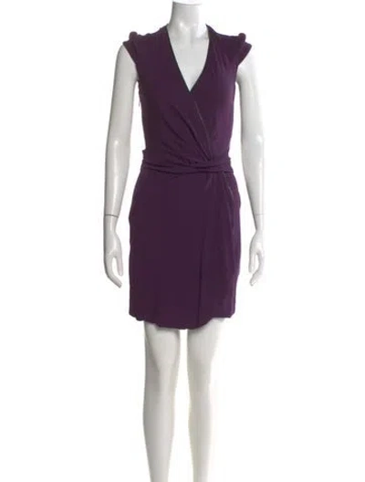 Pre-owned Gucci 2009 Mini Dress In Purple