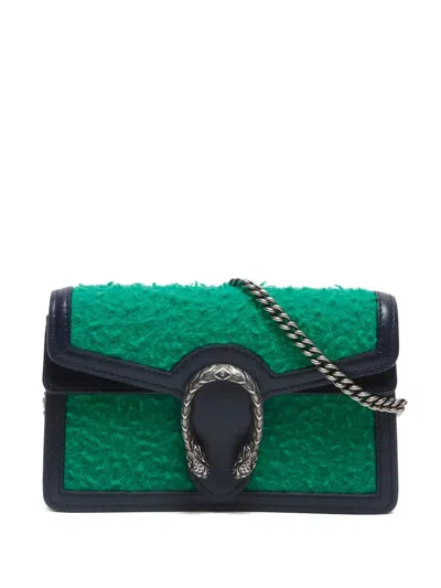 Pre-owned Gucci 2010-2020 Mini Dionysus Shoulder Bag In Green