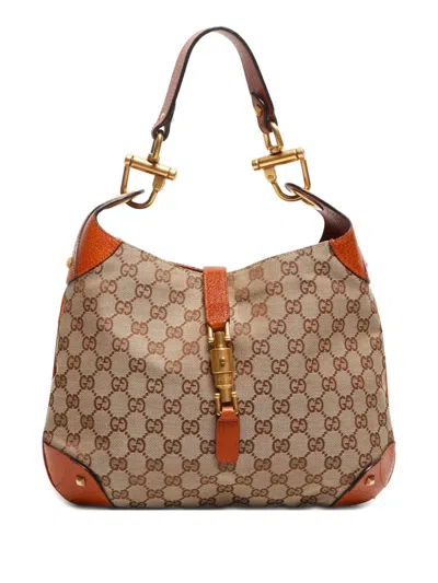 Pre-owned Gucci 2010-2020 New Jackie Shoulder Bag In Brown