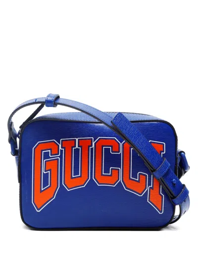 Pre-owned Gucci 2010-2020's Ny Sports Cross Body Bag In Blue