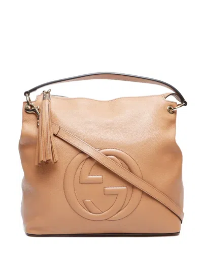 Pre-owned Gucci 2010-2020 Soho Two-way Handbag In Neutrals