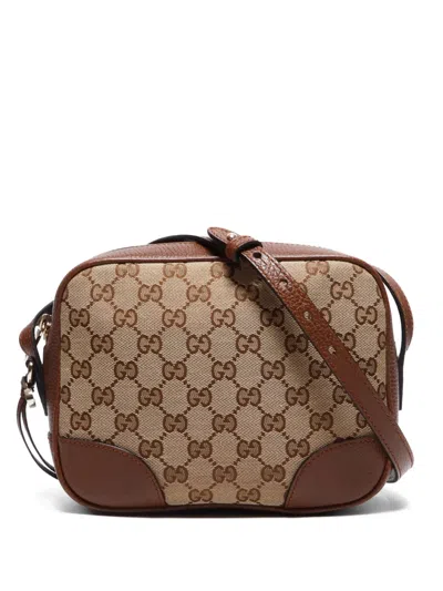 Pre-owned Gucci 2010-2020s Gg Supreme Shoulder Bag In 中性色