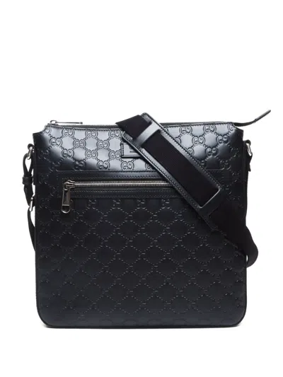 Pre-owned Gucci 2010-2020s Ssima Shoulder Bag In Black