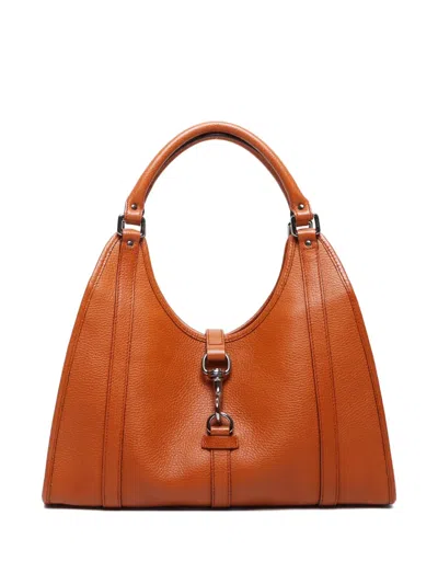 Pre-owned Gucci 2010-2020s Jackie Shoulder Bag In 褐色
