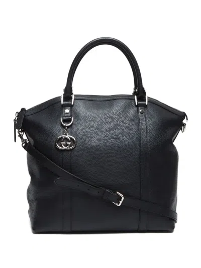 Pre-owned Gucci 2010-2024 Double G-logo Two-way Handbag