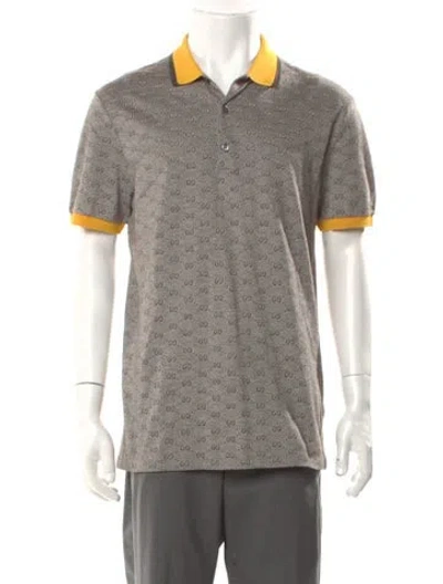 Pre-owned Gucci 2010 Gg Supreme Polo Shirt In Brown