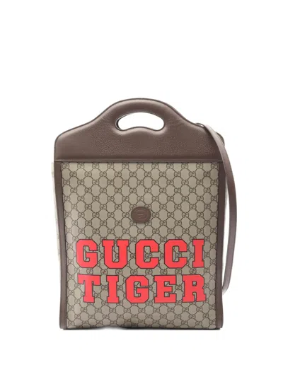 Pre-owned Gucci 2010 Leather Tote Bag In Neutral