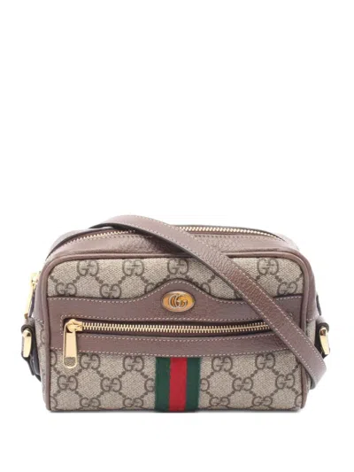 Pre-owned Gucci 2010 Ophidia Gg Handbag In Neutral