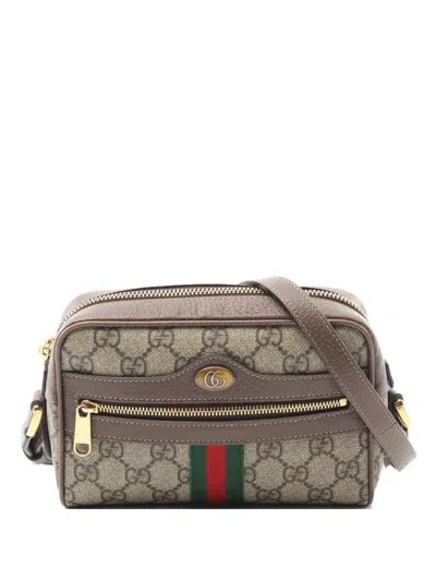 Pre-owned Gucci 2010 Ophidia Shoulder Bag In Brown