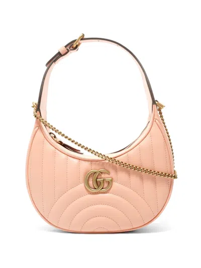Pre-owned Gucci 2010-2020 Gg Marmont Small Shoulder Bag In Pink