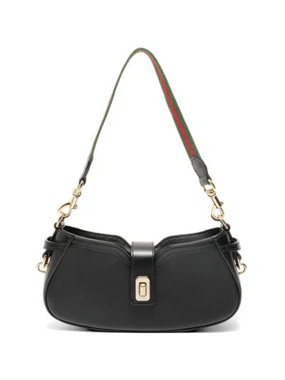 Pre-owned Gucci 2010-2020s Moon Side Shoulder Bag In Black