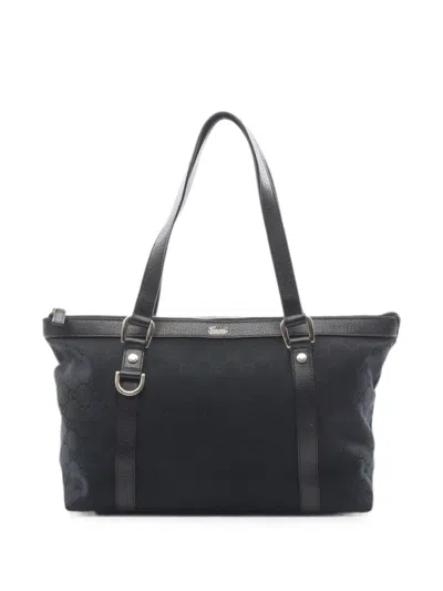 Pre-owned Gucci 2010s Abbey Tote Bag In Black