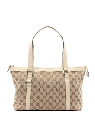 Pre-owned Gucci 2010s Abby Shoulder Bag In Neutral