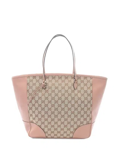 Pre-owned Gucci 2010s Bree Logo-pattern Tote Bag In Pink