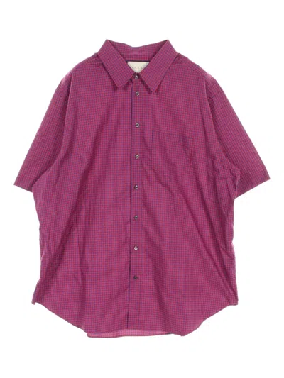 Pre-owned Gucci 2010s Check Cotton Shirt