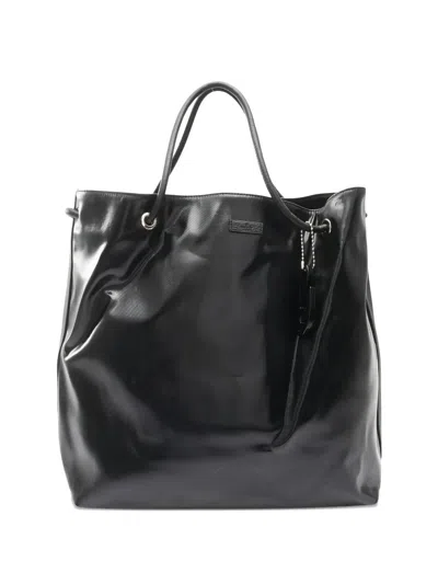 Pre-owned Gucci 2010s Coated Tote Bag In Black