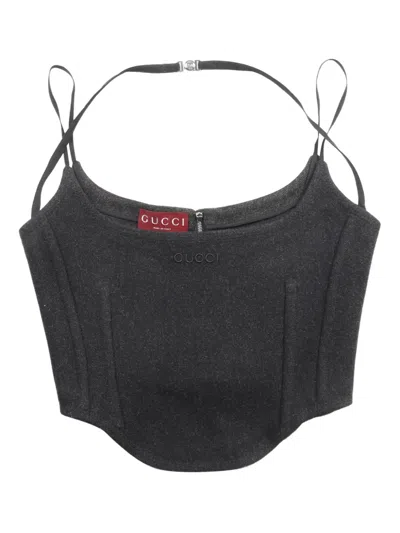 Pre-owned Gucci 2010s Corset Top In Black