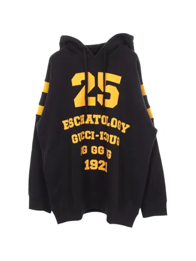 Pre-owned Gucci 2010s Eschatology Graphic-print Hoodie In Black