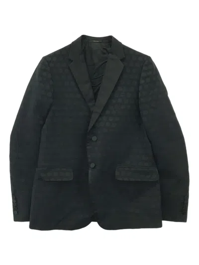 Pre-owned Gucci 2010s Geometric-pattern Jacket In Black