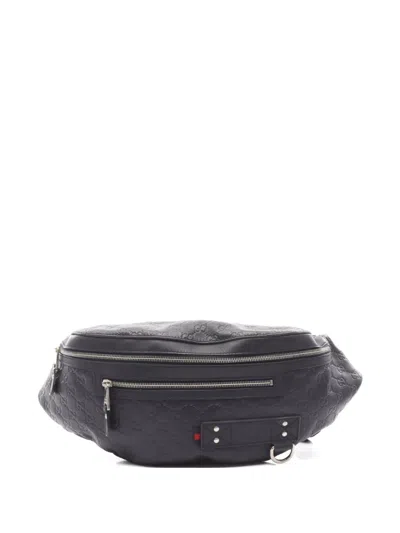 Pre-owned Gucci 2010s Gg Belt Bag In Black