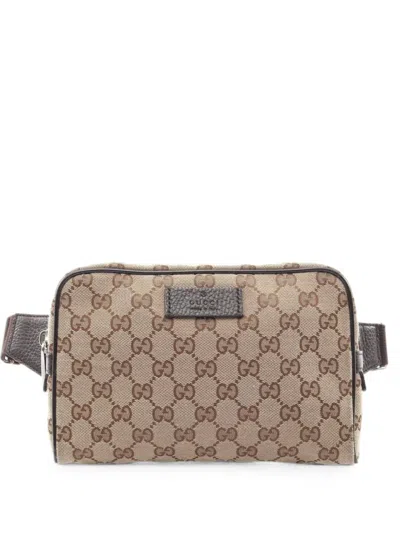 Pre-owned Gucci 2010s Gg Belt Bag In Neutrals