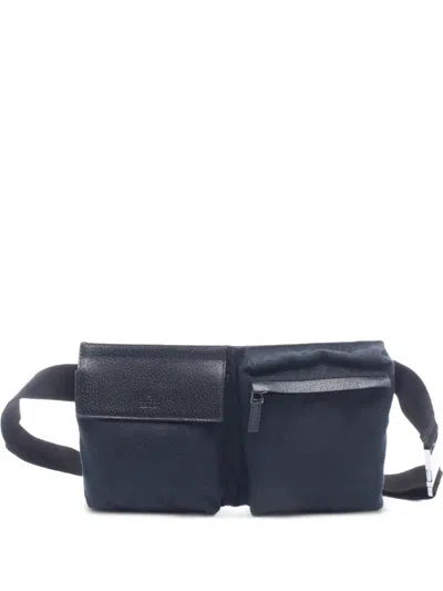Pre-owned Gucci 2010s Gg Canvas Belt Bag In Blue