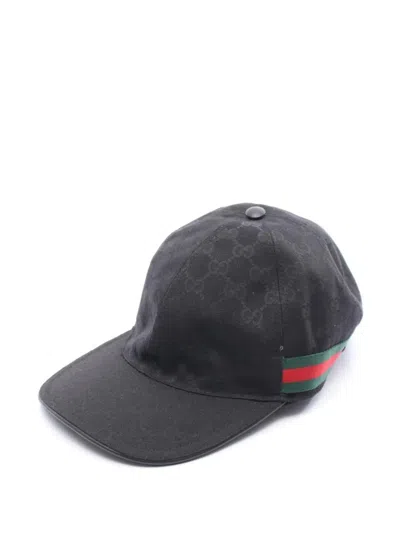 Pre-owned Gucci 2010s Gg Canvas Cap In Black