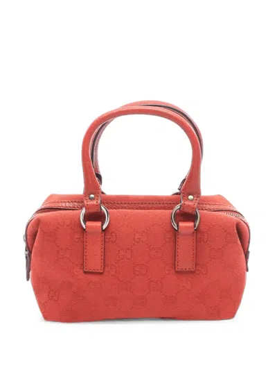 Pre-owned Gucci 2010s Gg Canvas Tote Bag In Red