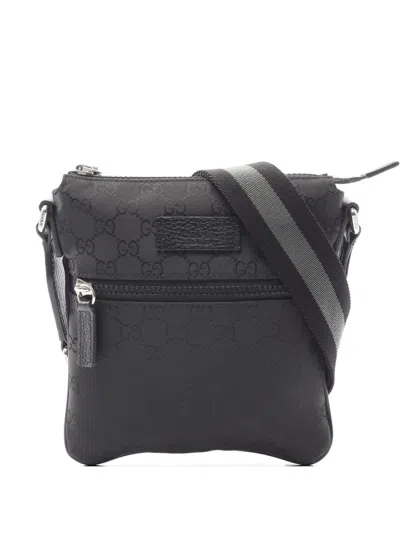 Pre-owned Gucci 2010s Gg Logo-patterned Shoulder Bag In Black