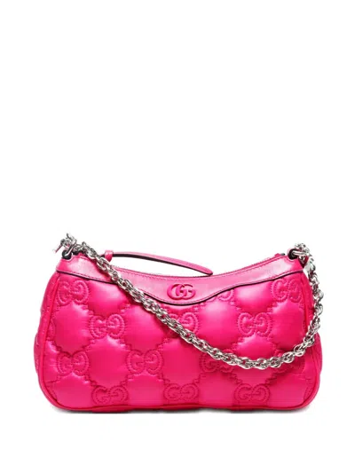 Pre-owned Gucci 2010s Gg Matelasse Shoulder Bag In Pink