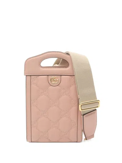 Pre-owned Gucci 2010s Gg Matelasse Top Handle Bag In Pink