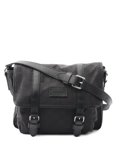 Pre-owned Gucci 2010s Gg Monogram Shoulder Bag In Black