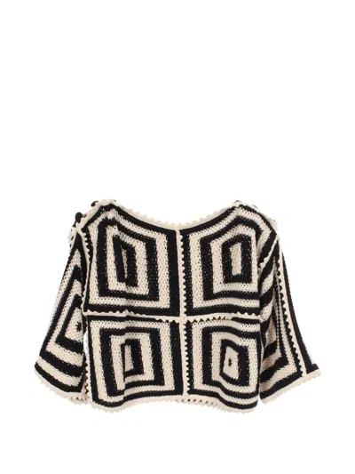 Pre-owned Gucci 2010s Gg Patch Sweater In Black