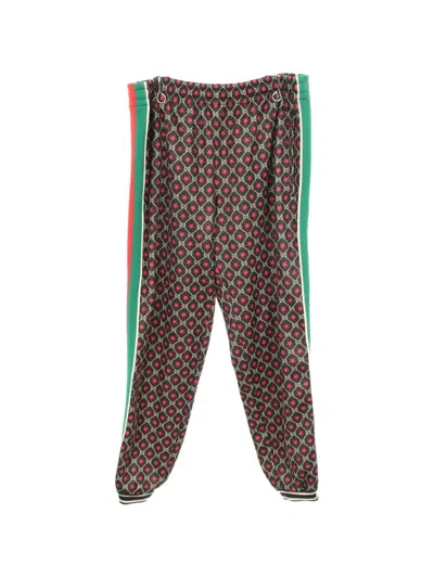 Pre-owned Gucci 2010s Gg Star Track Pants In Black