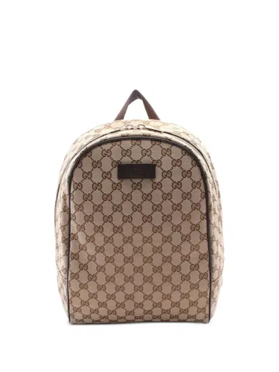 Pre-owned Gucci 2010s Gg Supreme Canvas Backpack
