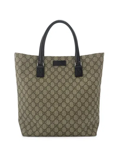 Pre-owned Gucci 2010s Gg Supreme Tote Bag In Brown