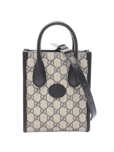 Pre-owned Gucci 2010s Gg Supreme Tote Bag In Neutrals