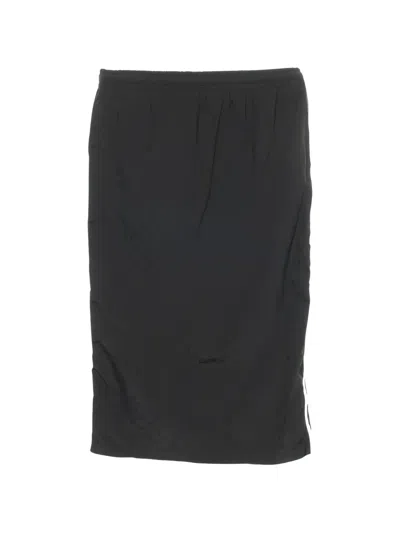 Pre-owned Gucci 2010s Gg-monogram Midi Skirt In Black