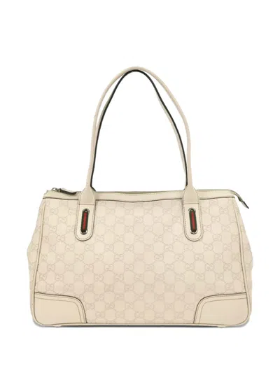 Pre-owned Gucci 2010s Ssima Handbag In White