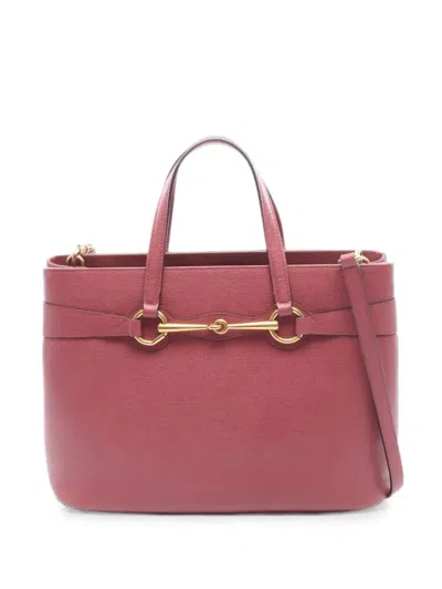 Pre-owned Gucci 2010s Horsebit Tote Bag In Pink